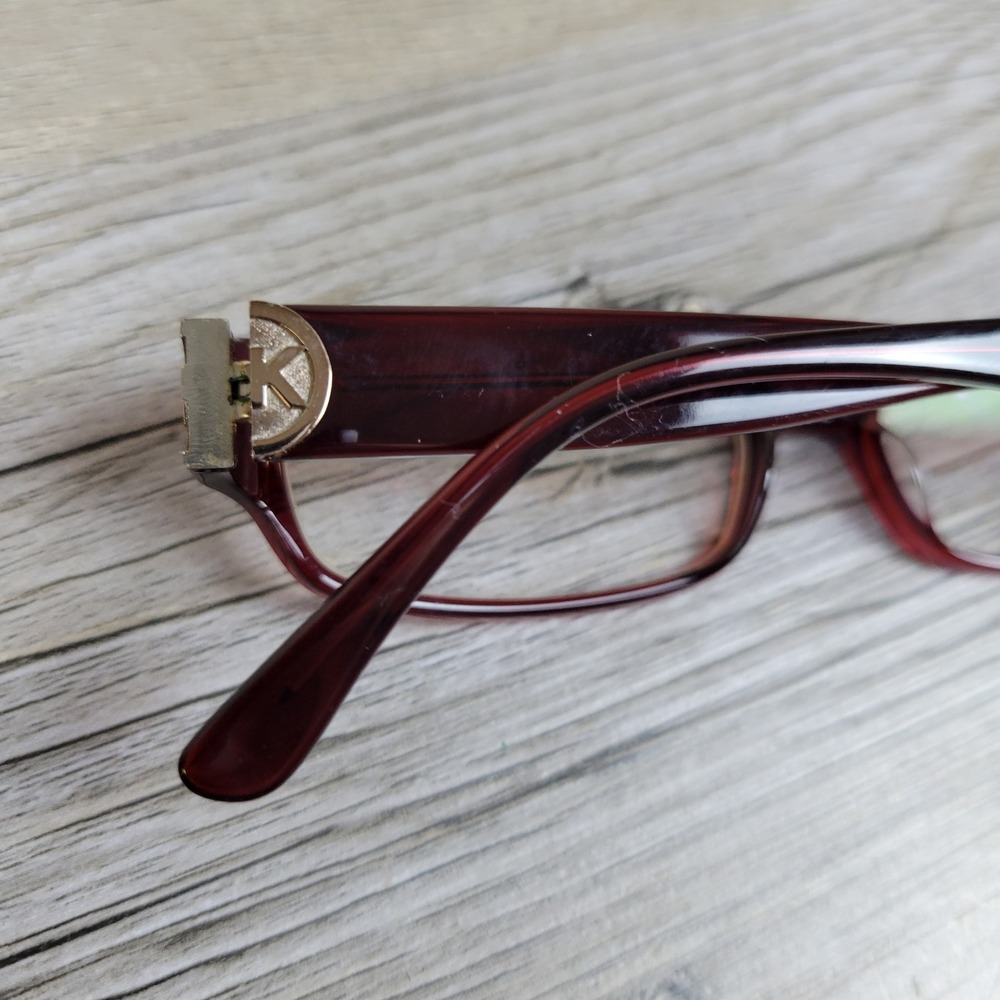 Michael Kors Eyeglasses Frames MK829 Burgundy Rectangular Women 50-16-135 - Picture 9 of 14